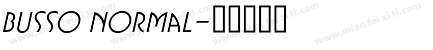 Busso Normal字体转换